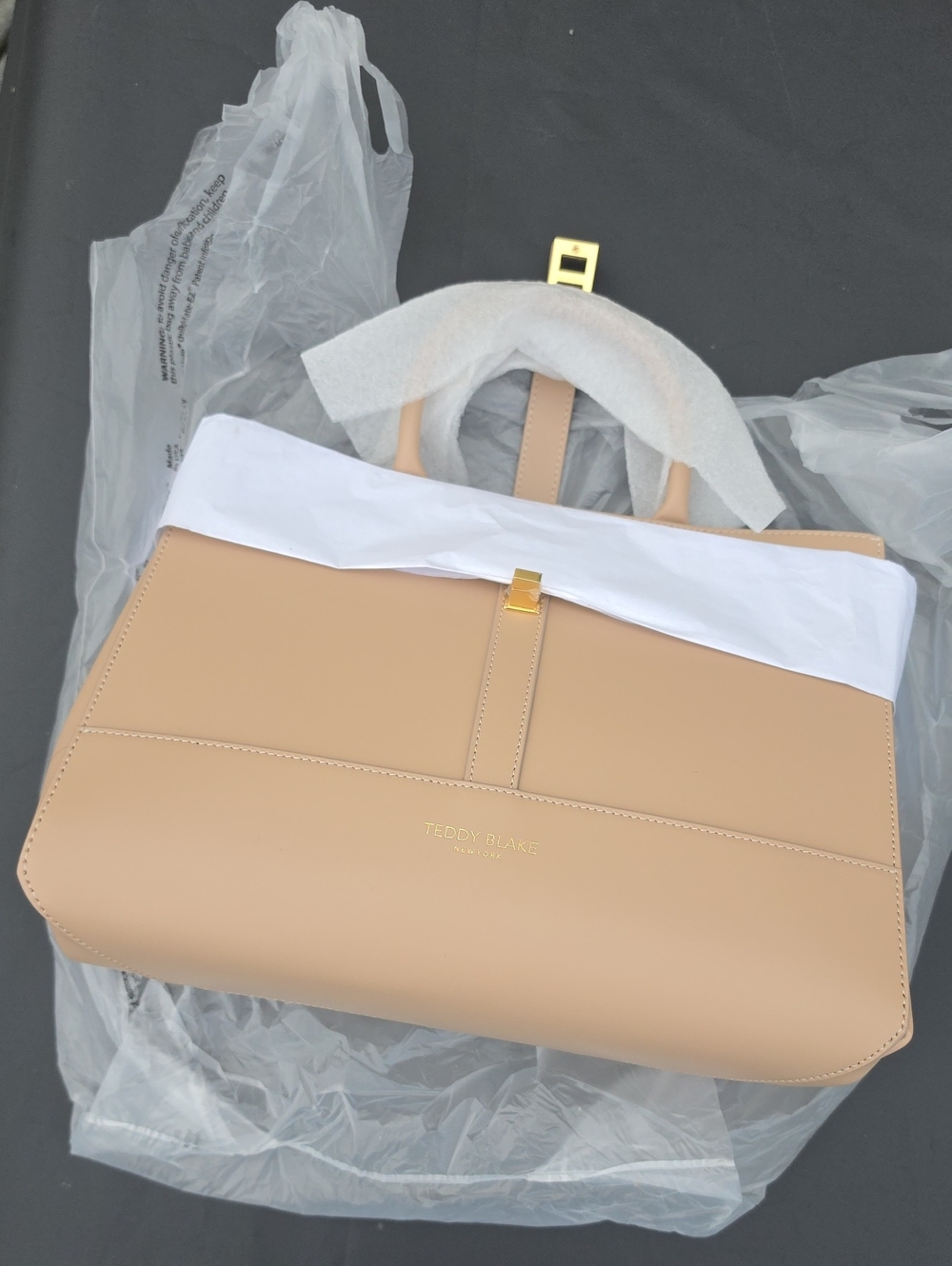 Teddy Blake Lola Vitello Light Beige Leather 12"